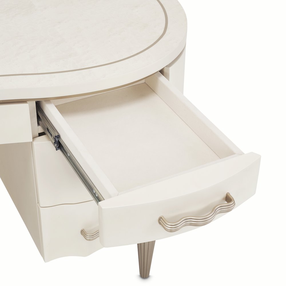 London Place Desk - Creamy Pearl