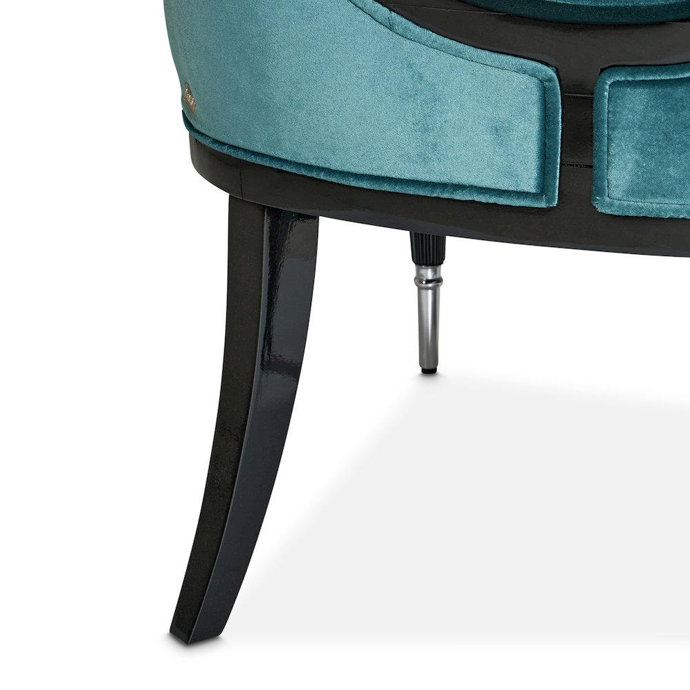 La Francaise Accent Chair - Azure/Black