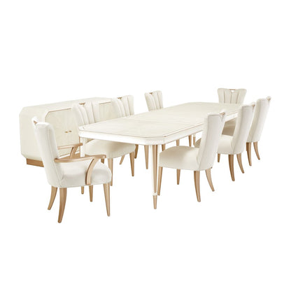 La Rachelle Rectangular Dining Table - Champagne