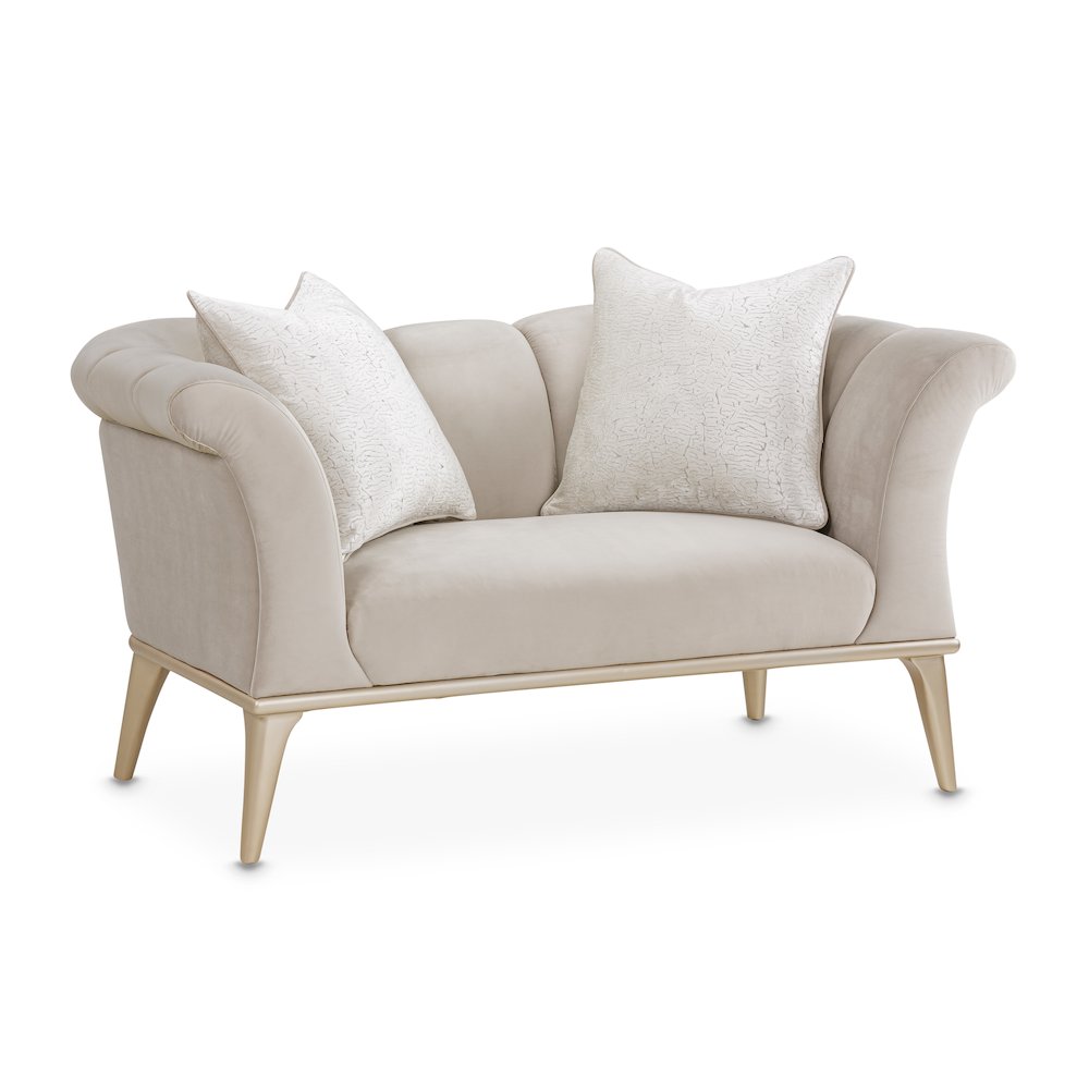 Yvette Chair and a Half - Porcini/Medium Champagne