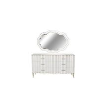 London Place Dresser with Mirror - Creamy Pearl