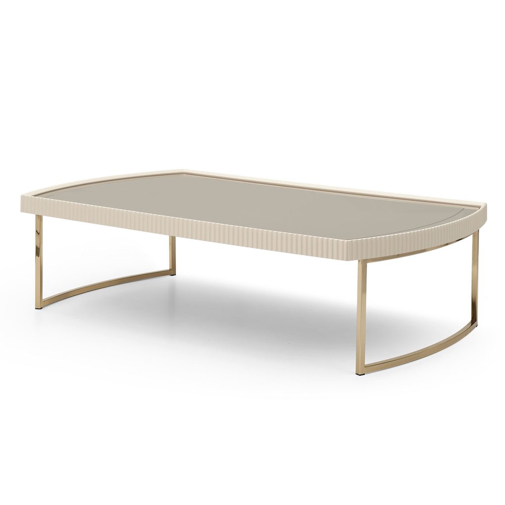 Lisbon Cocktail Table - Silken Matte Cream