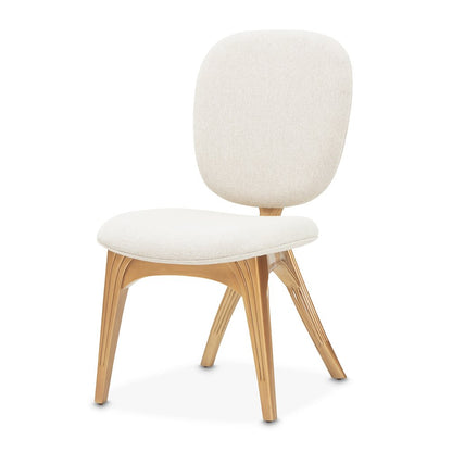 Camellia Field Vanity Chair - Linen/Antique Gold
