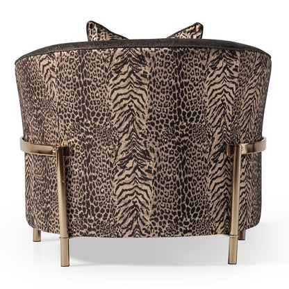 Lisbon Accent Chair - Onyx/Gold