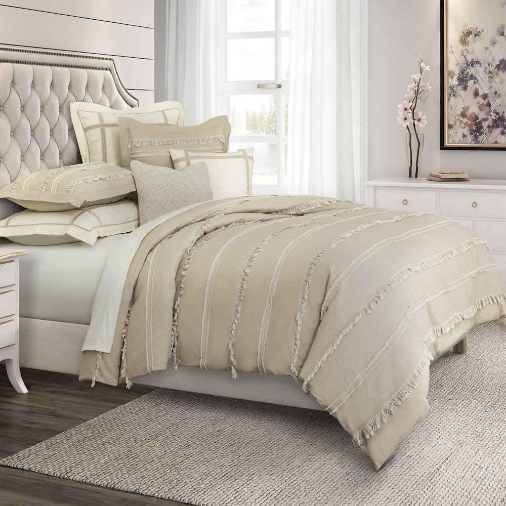 Country Lane 7-Piece Queen Duvet Set - Toast