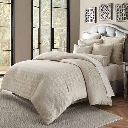 Carlyle 10-Piece King Comforter Set - Platinum
