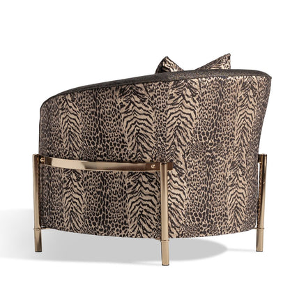 Lisbon Accent Chair - Onyx/Gold