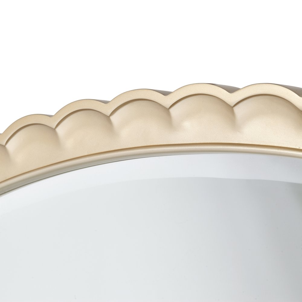 Malibu Crest Oval Wall Mirror - Chardonnay
