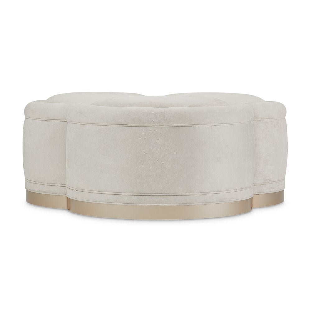 Malibu Crest Cocktail Ottoman - Chardonnay