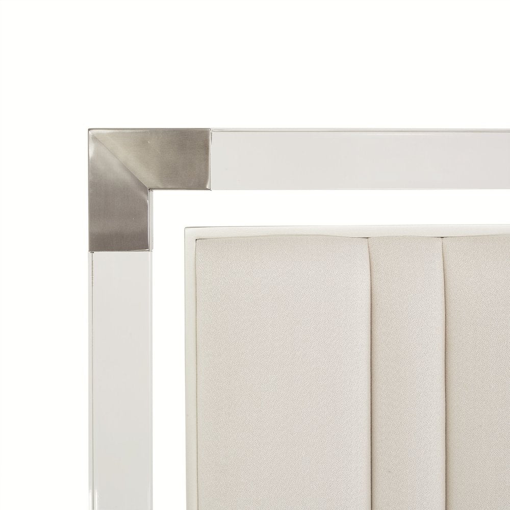 Penthouse Queen Short Panel Bed - Ash Gray