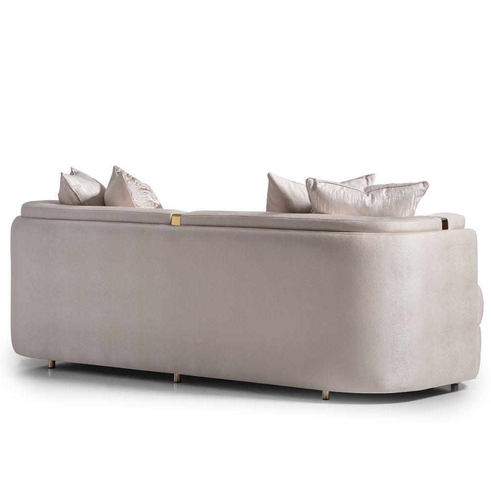 Carmela Sofa - Almond/Gold