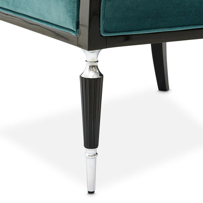 La Francaise Accent Chair - Azure/Black