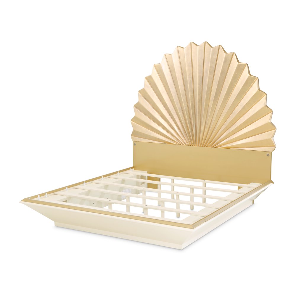 Fantosini King Fan Bed - Gold Leaf