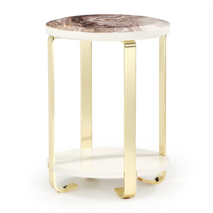 Ariana Chairside Table - Gold