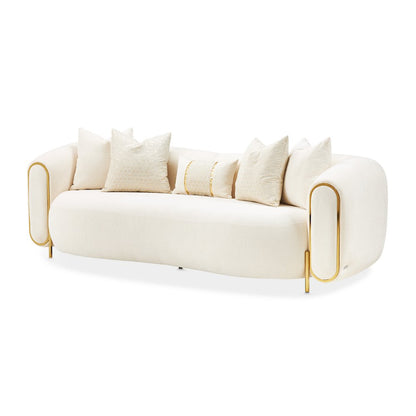 Sassani Sofa - Crepe/Gold