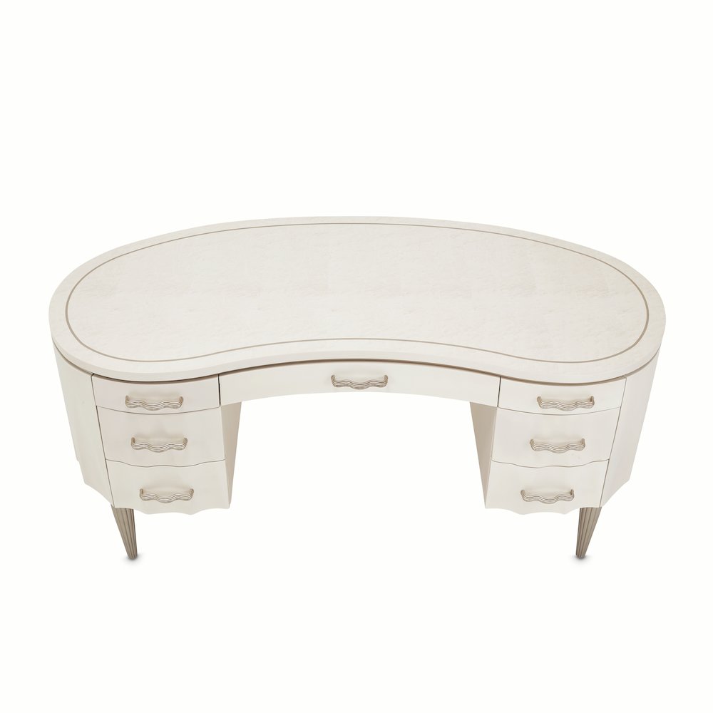 London Place Desk - Creamy Pearl
