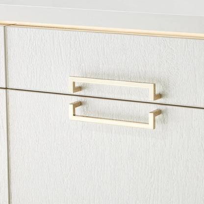 Palm Gate Media Cabinet - Cloud White