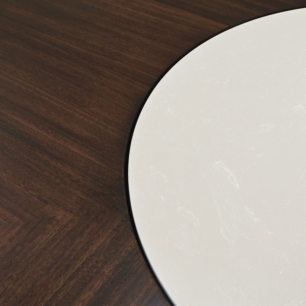 Paris Chic 60" Round Dining Table - Espresso