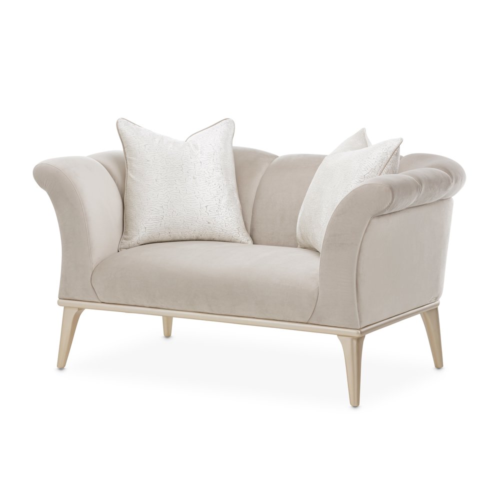 Yvette Chair and a Half - Porcini/Medium Champagne