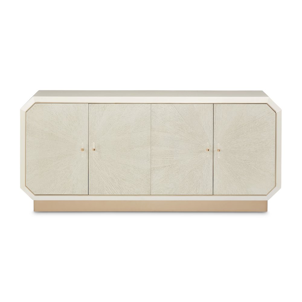 La Rachelle Sideboard with Mirror - Medium Champagne