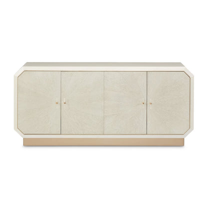 La Rachelle Sideboard with Mirror - Medium Champagne