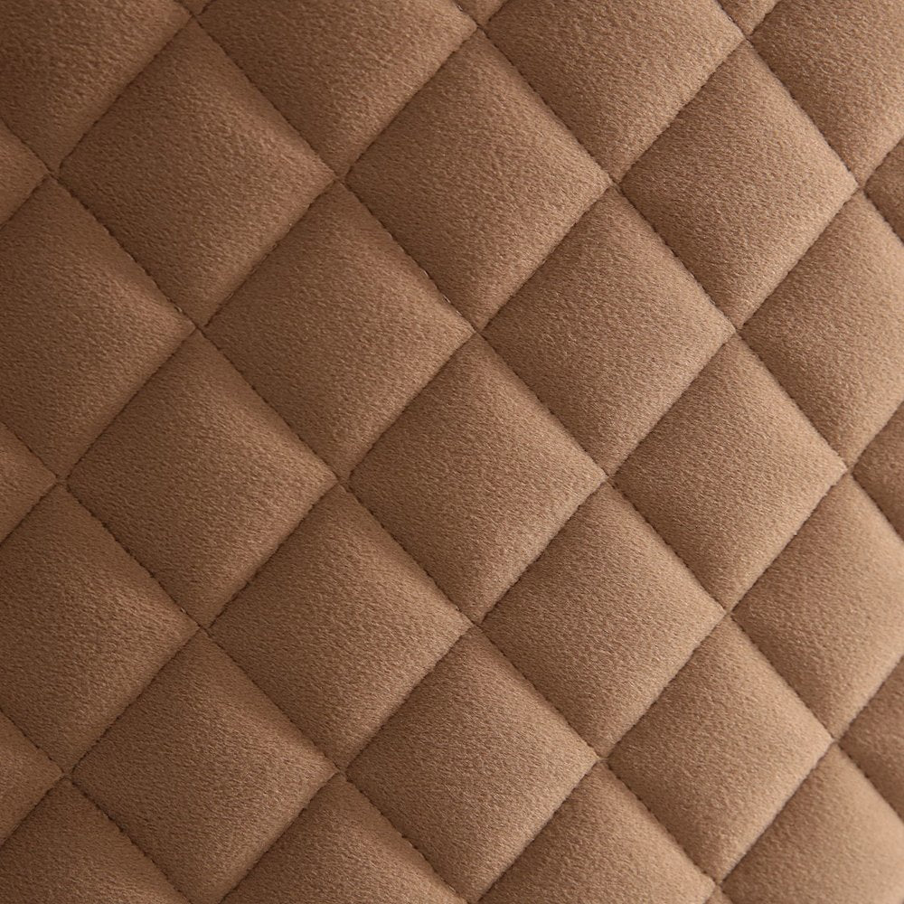 Ariana Velvet Loveseat - Caramel/Gold
