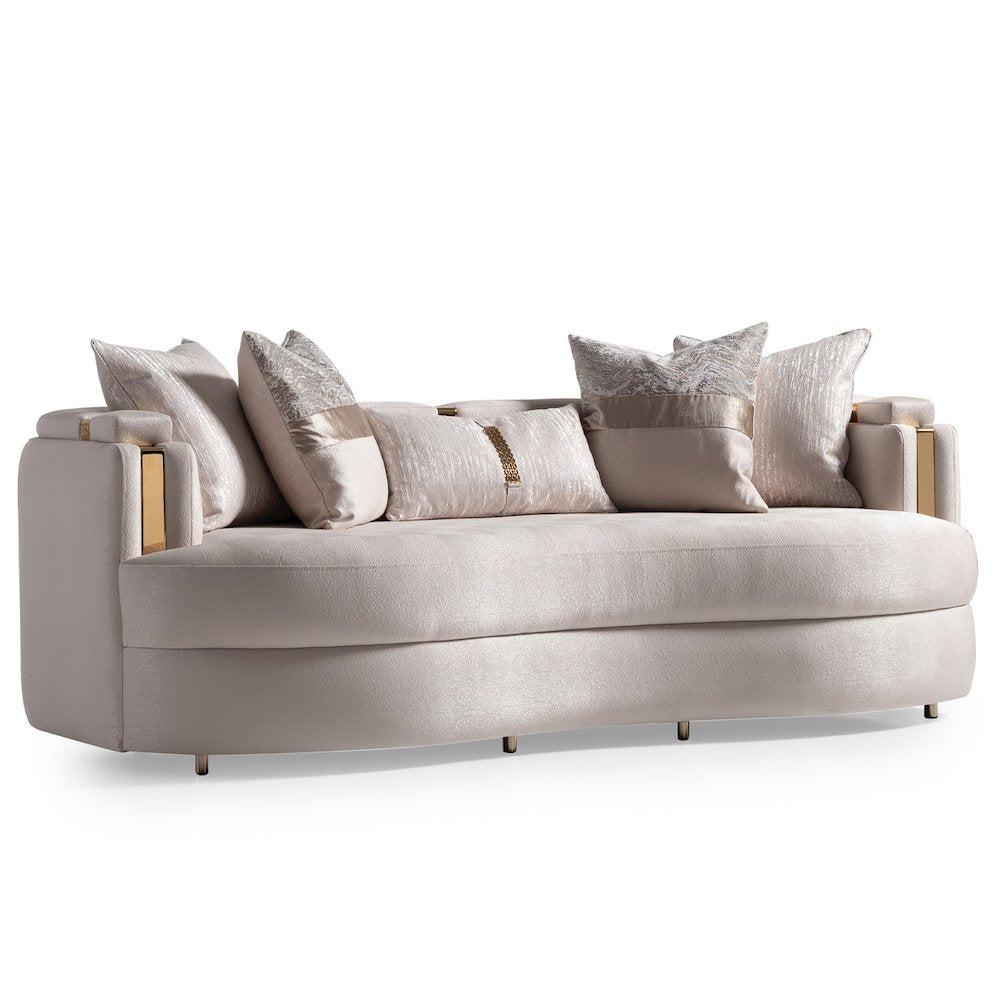 Carmela Sofa - Almond/Gold