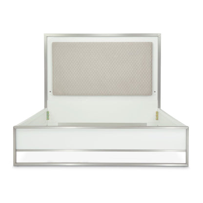 Marquee Queen Panel Bed - Cloud White