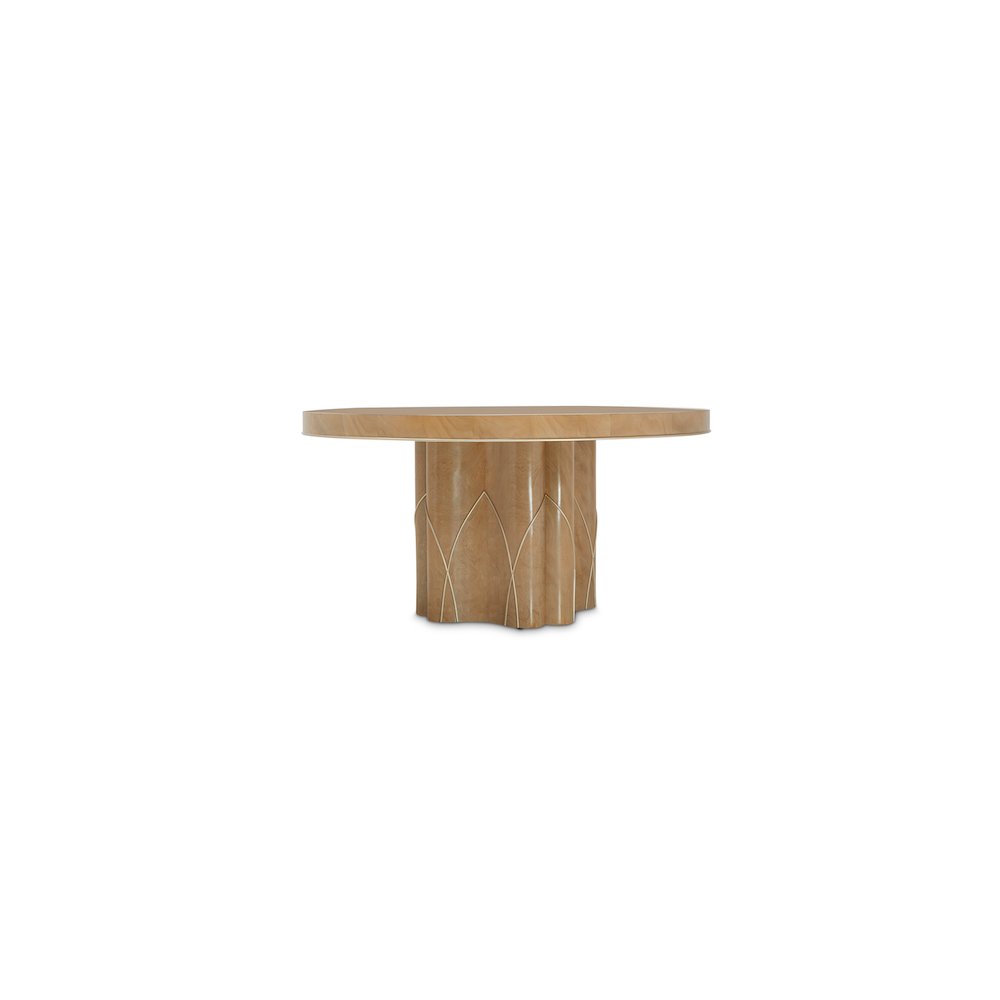 Villa Cherie Round Dining Table - Caramel