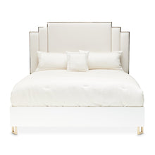Palm Gate Queen Upholstered Bed - Cloud White