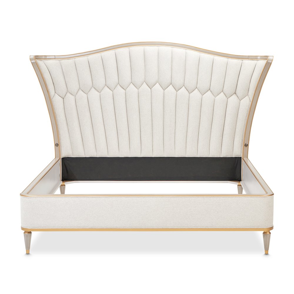 St. Charles Eastern King Upholstered Bed - Dove Gray