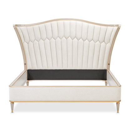 St. Charles Eastern King Upholstered Bed - Dove Gray
