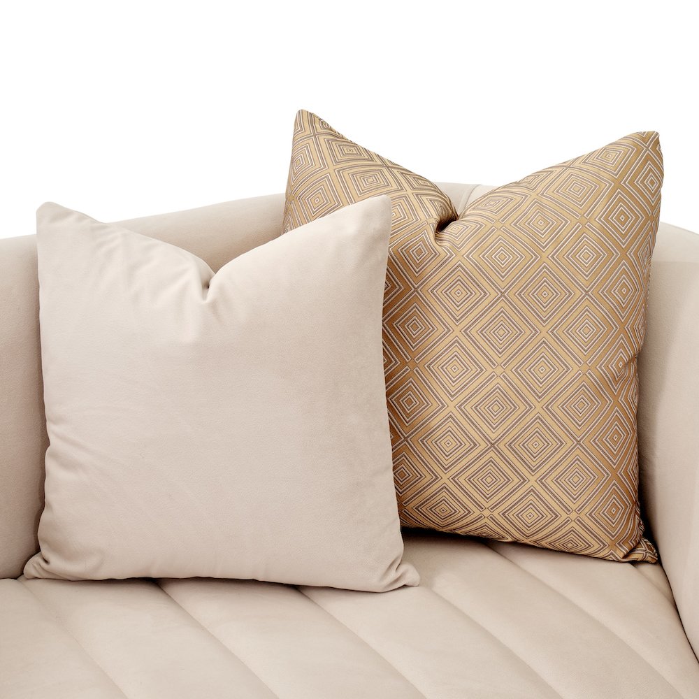 Ariana Loveseat - Beige/Gold