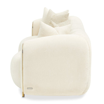 Sassani Sofa - Crepe/Gold