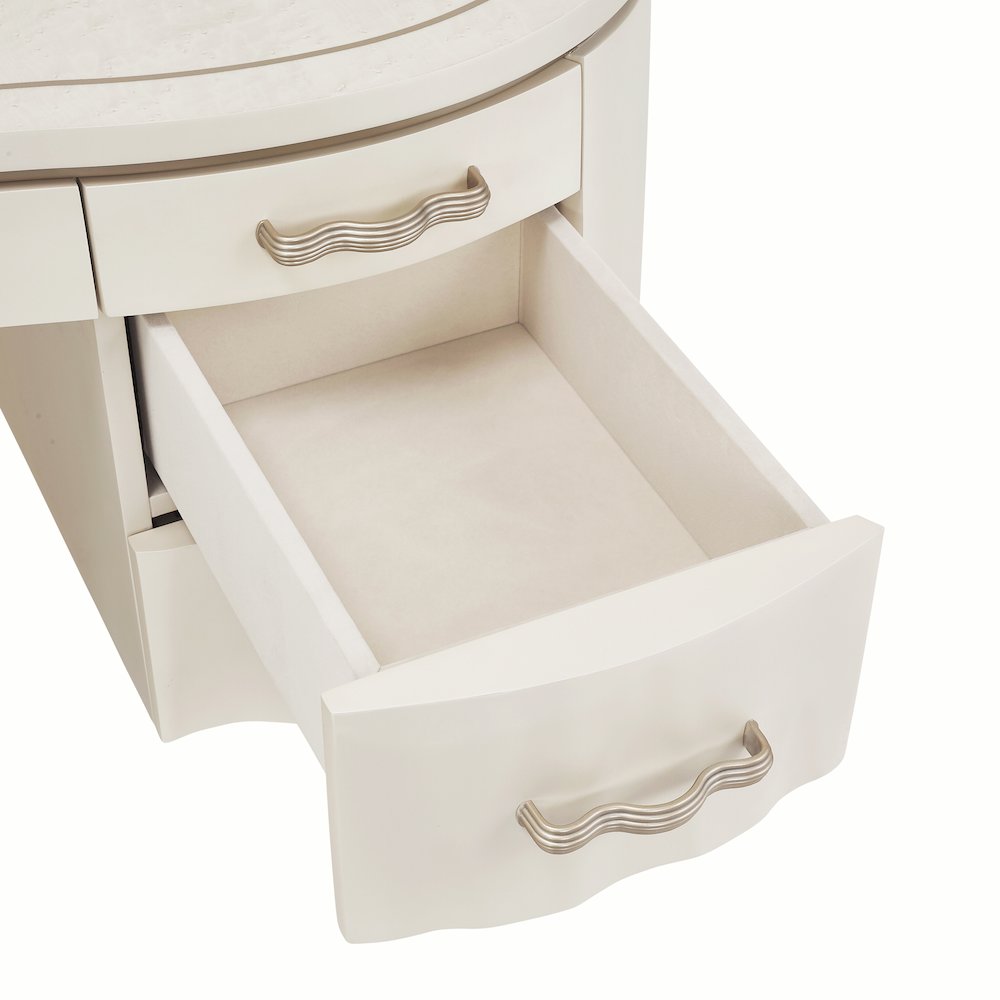 London Place Desk - Creamy Pearl