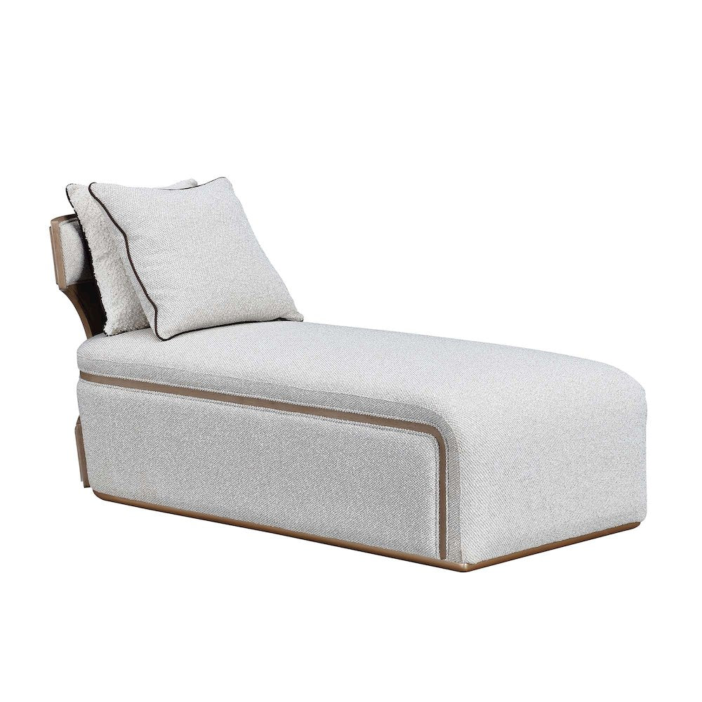 West Kensington Chaise - Buff/Seal Salt Caramel