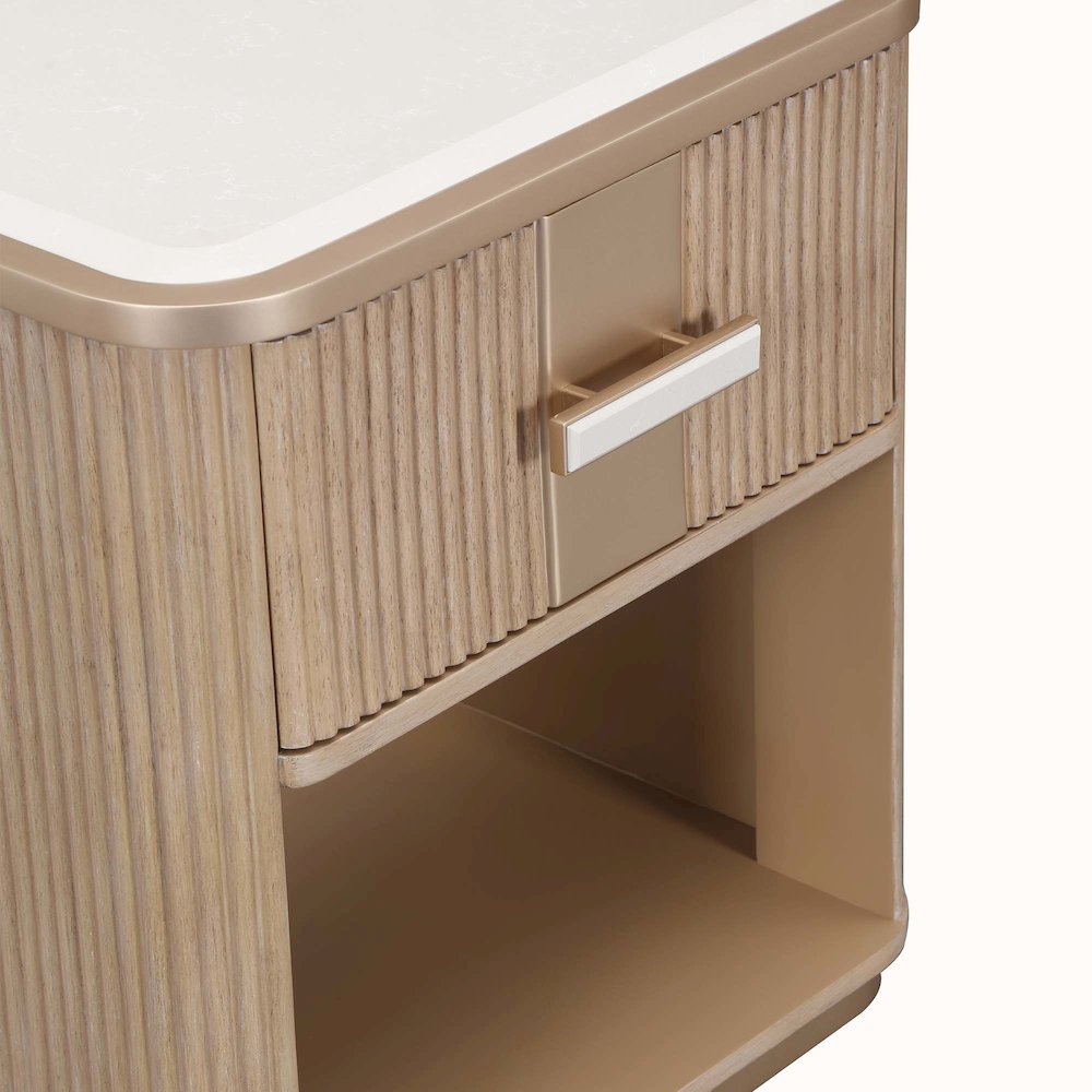 West Kensington 1-Drawer Nightstand - Sea Salt Caramel