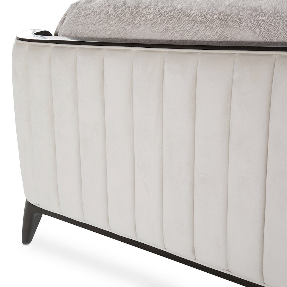 Paris Chic Cal. King Channel Tufted Panel Bed - Espresso