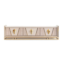 Carmela Media Cabinet - Shimmer Ivory