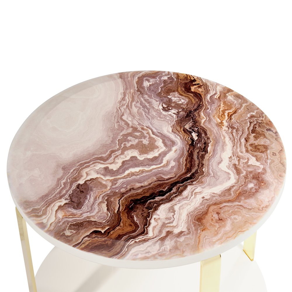 Ariana End Table - Gold