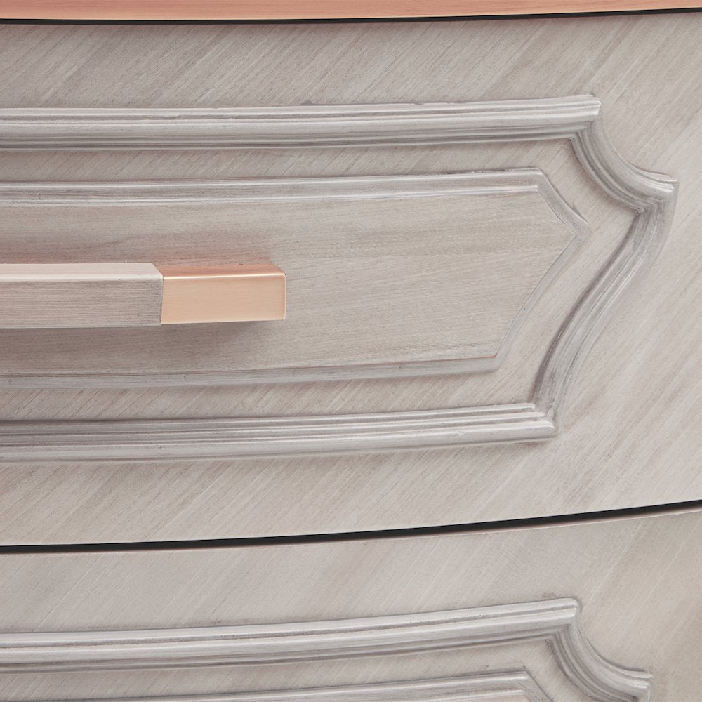 St. Charles Display Cabinet - Dove Gray