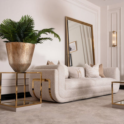 Savannah Breeze Standard Sofa - Cashmere/Bright Gold