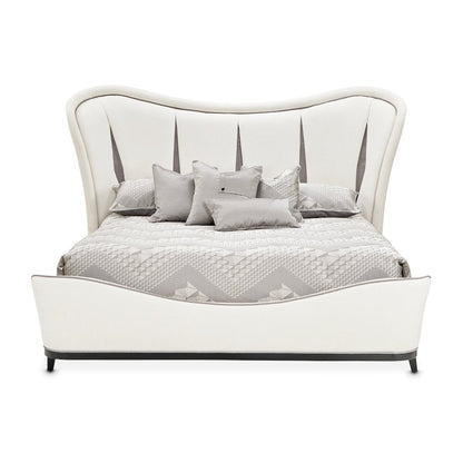 Tuxedo Eastern King Upholstered Bed - Piano Keyboard