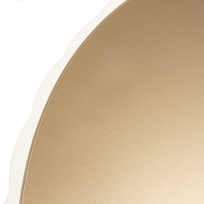 La Rachelle Scalloped Round Cocktail Table - Champagne