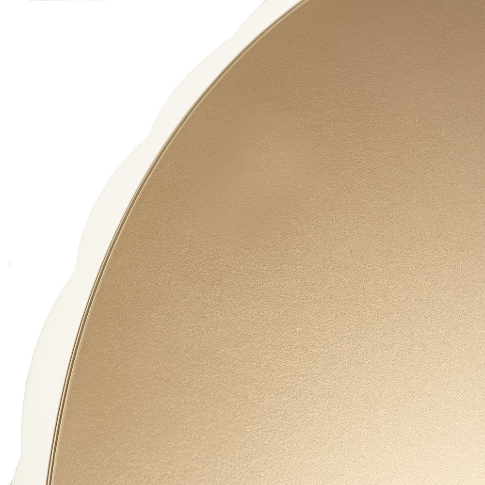 La Rachelle Scalloped Round Cocktail Table - Champagne