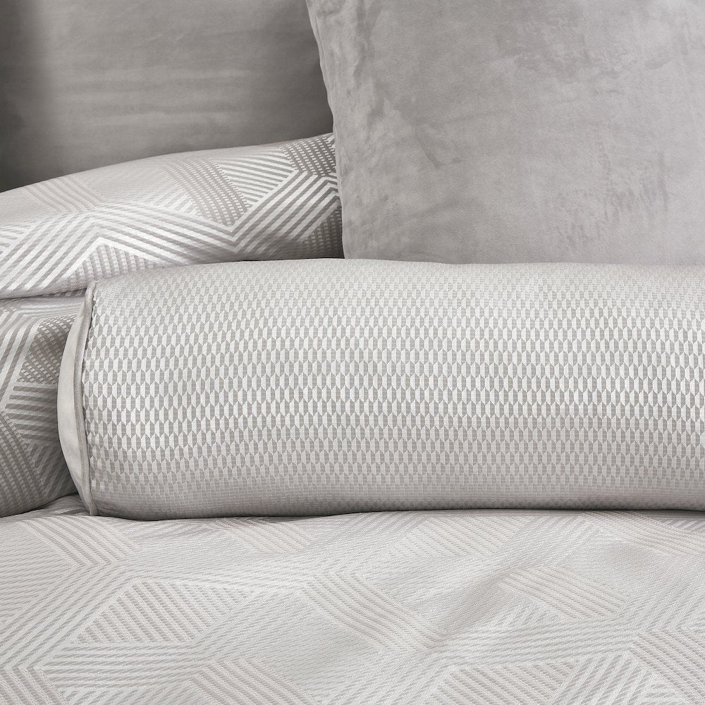 Nouveau 9-Piece Queen Duvet Set - Dove