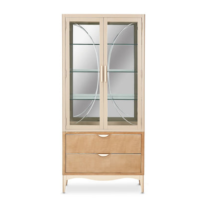 Malibu Crest Display Cabinet - Chardonnay