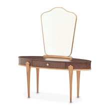 Camellia Field Vanity with Mirror - Warm Pecan