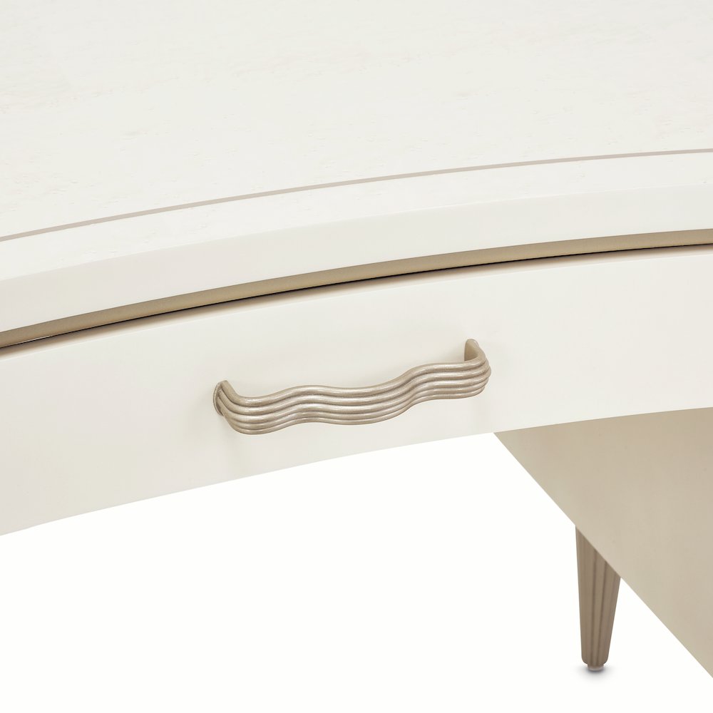 London Place Desk - Creamy Pearl