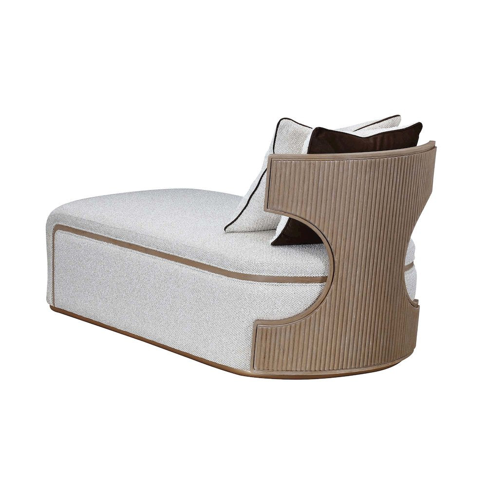 West Kensington Chaise - Buff/Seal Salt Caramel